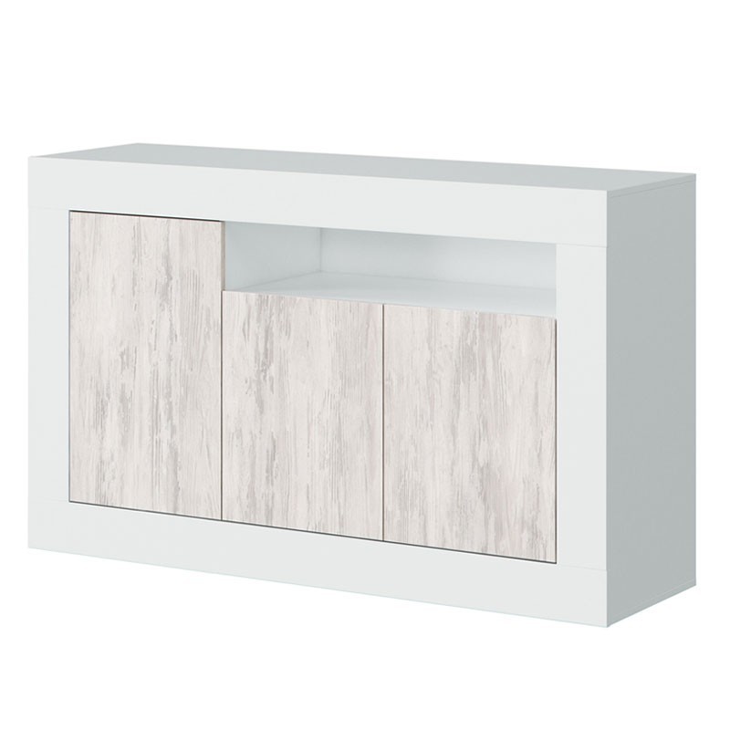 Portada Aparador Baltico Salón Comedor Blñanco Artik Y Blanco Velho