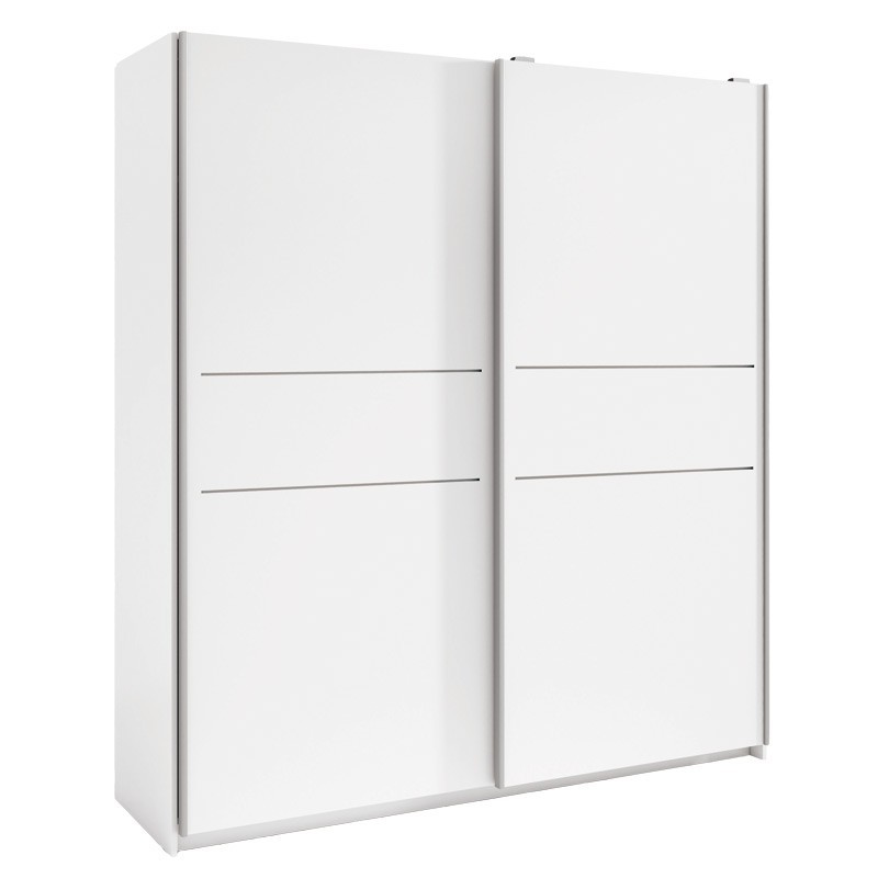 Armario con dos Puertas Correderas Blanco Cádiz 182x201 cm