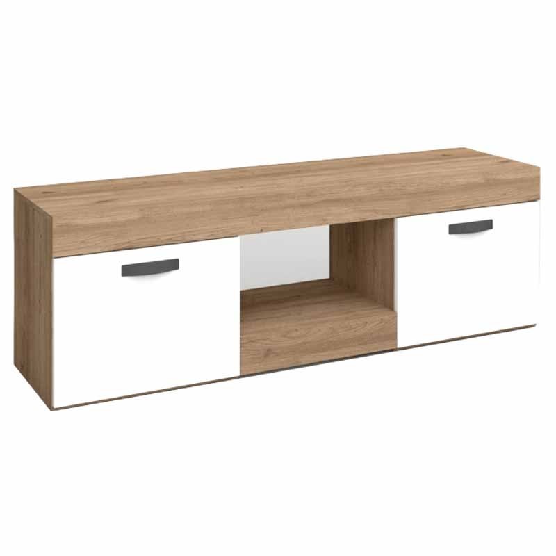 Mesa para TV Argos 150 cm naturale y blanco