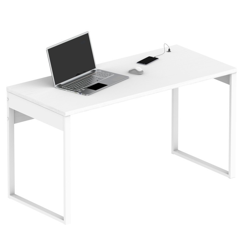 Mesa Escritorio Estudio Oficina Color Blanco Nexus Con Puerto USB 135 cm