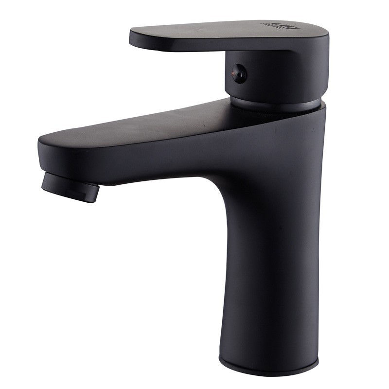 Grifo para Lavabo Bidasoa Monomando Negro Grifo para Lavabo Bidasoa Monomando Negro