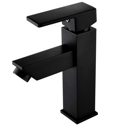 Grifo para Lavabo Amazonas Negro Cromado