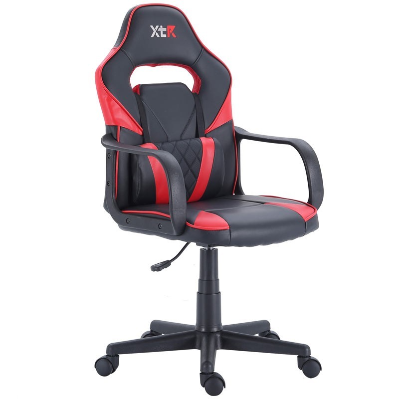 Sillón gaming XTR X10 color negro/rojo altura regulable
