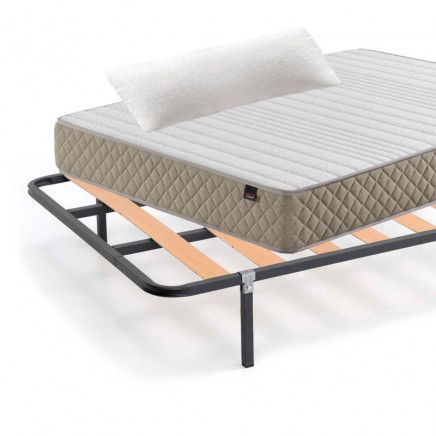 Cama Completa Low Cost 1 (Pack Colchón + Somier + Patas + Almohada)