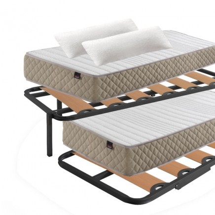 Cama Completa Kangu (Cama Canguro + Colchones + Almohadas)