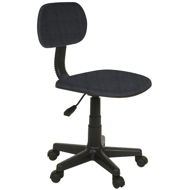 Silla giratoria Lucky color gris estudio juvenil moderna