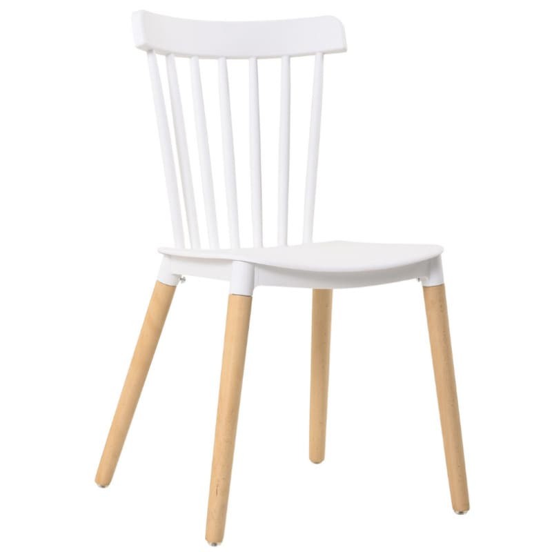 Silla comedor Alna color blanco patas haya Silla comedor Alna color blanco patas haya