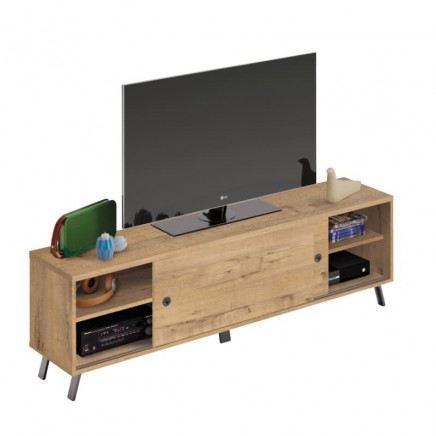Mueble Tv Kamet Salón Comedor Color Roble Gold 160 cm