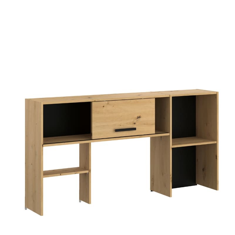 Altillo estantería Rack para escritorio color roble artesanal 151x77x28 cm