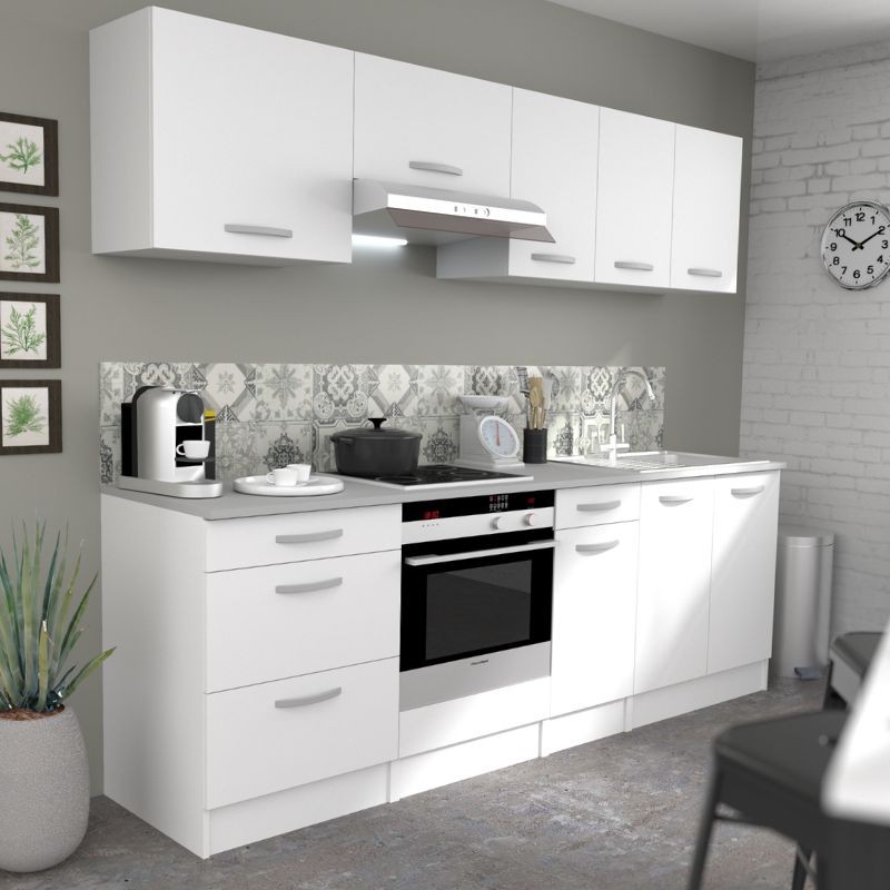 cocina modular eko 8 muebles blanco