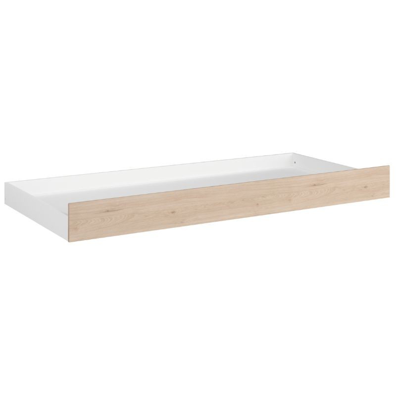 Cajón Inferior Cama Fantasy Color Roble Jackson Y Blanco