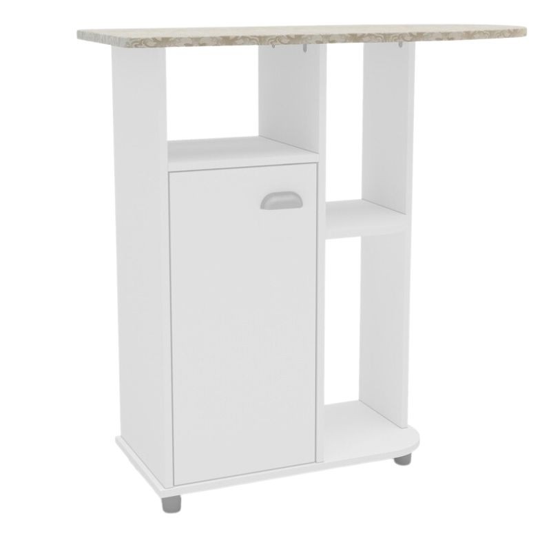 Mueble Auxiliar De Planchado Color Blanco