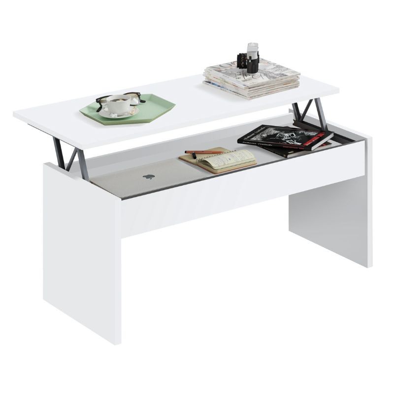 Mesa centro elevable blanca Kamet_Portada