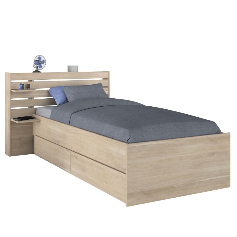 Cama Juvenil Eik con Cabecero y Cajones_portada