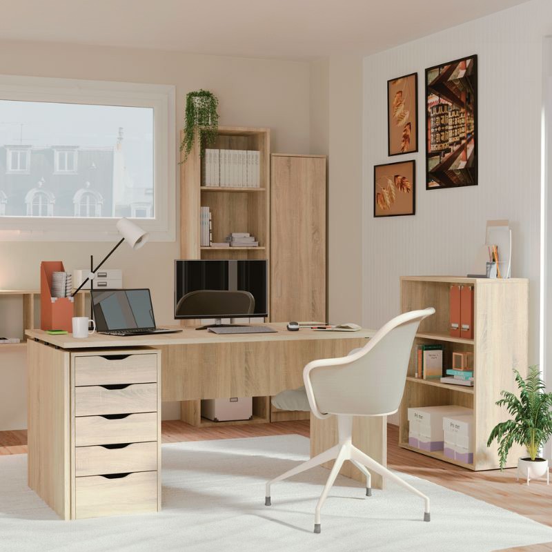 Portada Pack Oficina Scaled Estilo Moderno Color Roble Cambrian