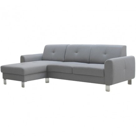 Portada de Sofá Moderno Axel Malmo Chaise Longe Color Gris Claro