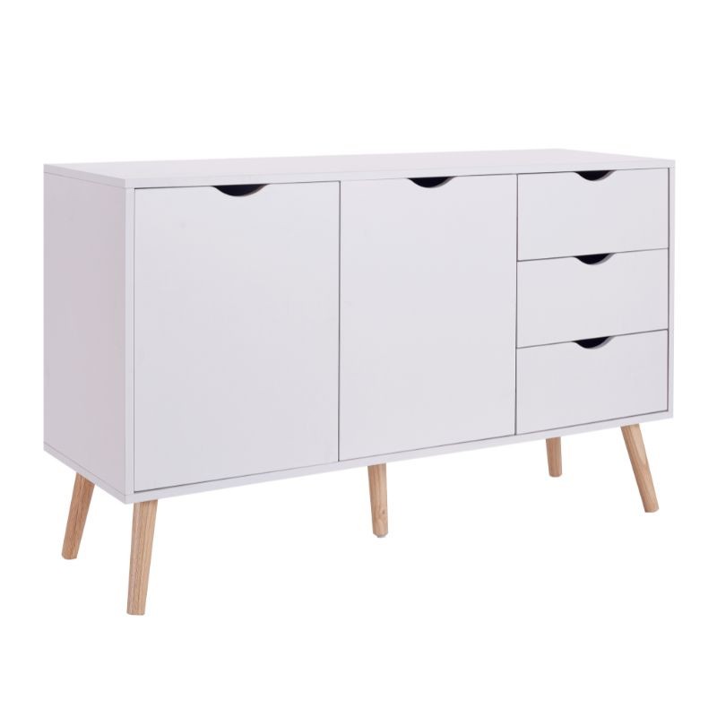 Aparador Salón estilo Nórdico en color blanco 105 CM_portada