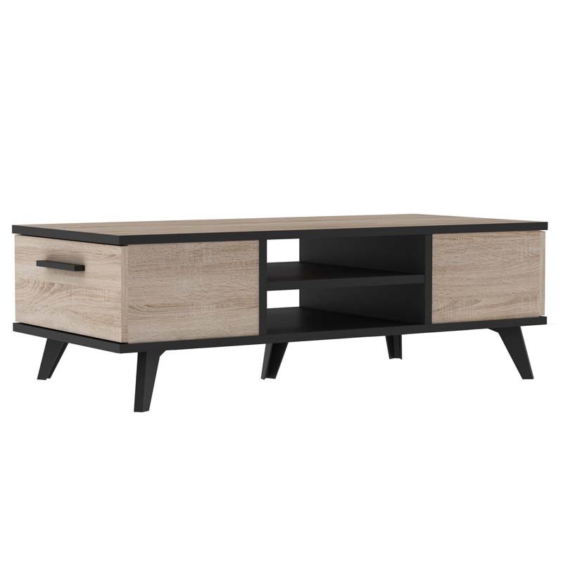 Mesa de centro Wayne con 2 cajones y 1 estante