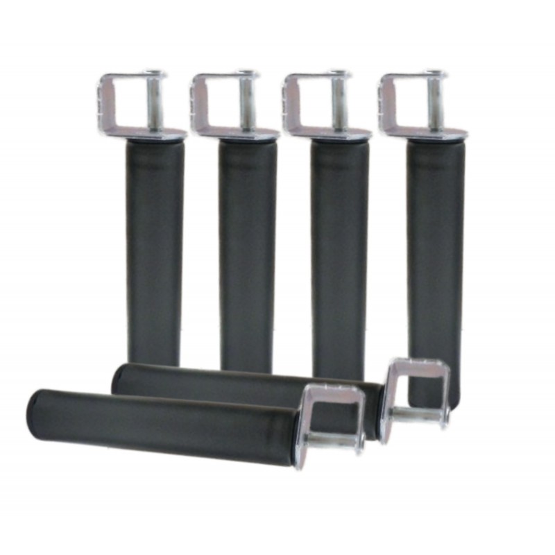 Juego de Patas para Somier Pack 6 + 6 Abrazaderas