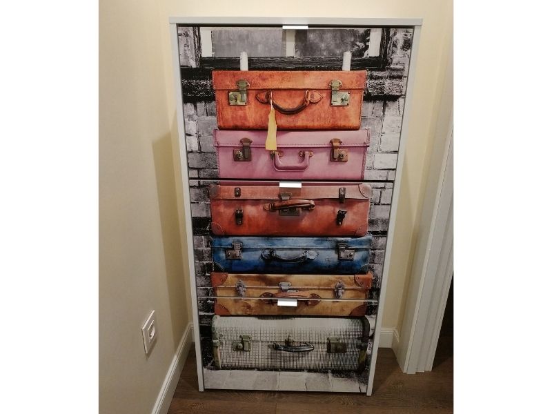 Foto de cliente de Mueble Zapatero Recibidor Juvenil 3 Puertas Suitcase Moderno 60 cm
