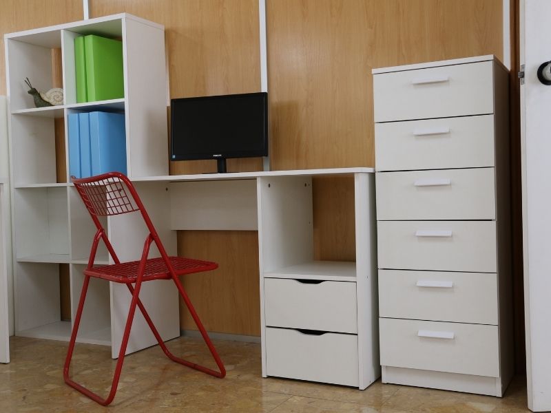 Foto de cliente de Mesa Escritorio Eko Estudio Oficina Juvenil Con 2 Cajones Color Blanco 115 cm