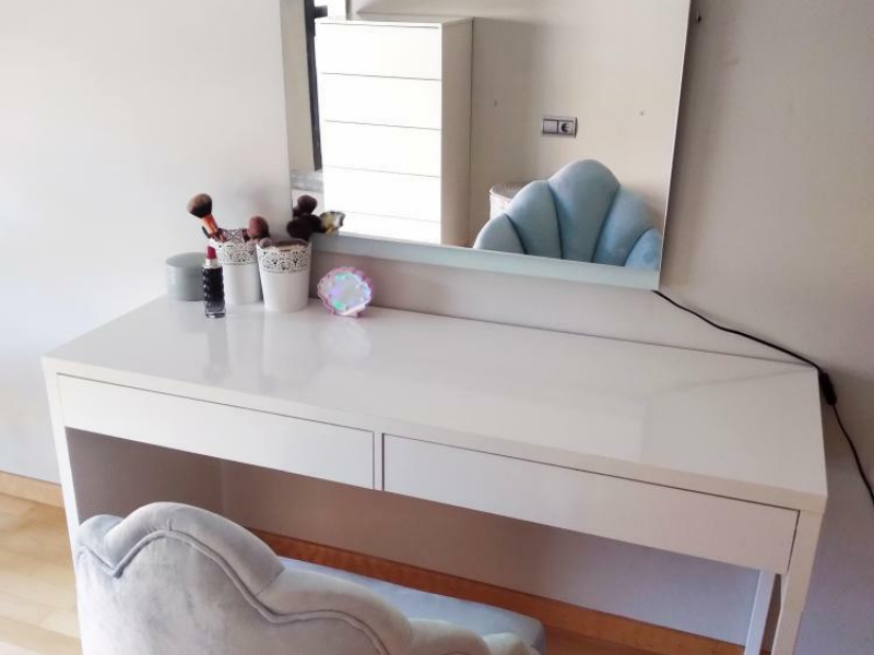 Foto de cliente de Mesa Escritorio Touch Estudio Oficina Color Blanco Artik Con Cajones 138 cm