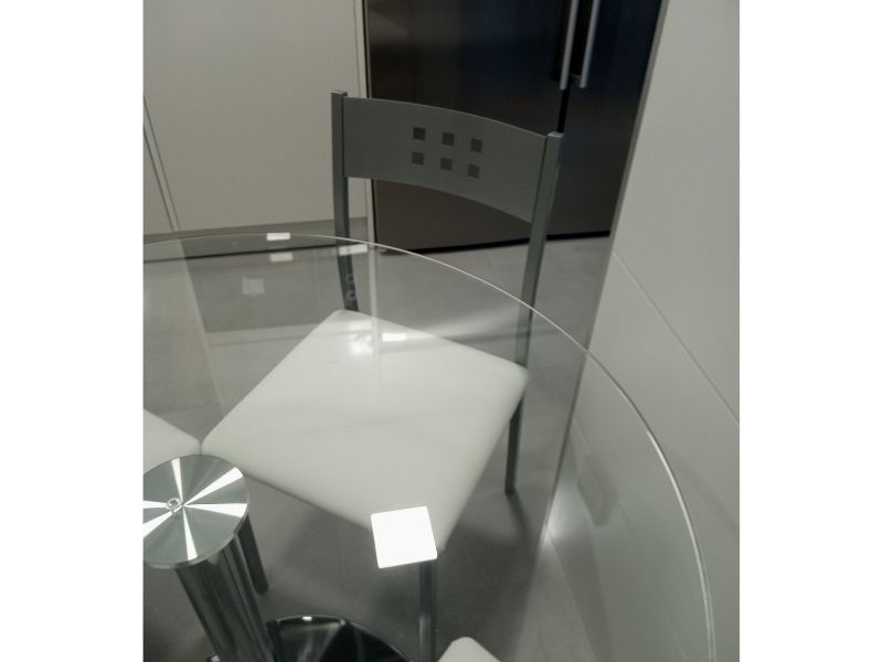 Foto de cliente de Sillas De Cocina Costa Blanco De Polipiel Y Metal