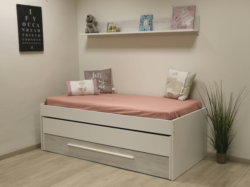 Foto de cliente de Habitación Juvenil Moderna Conjunto de Muebles Elliot con Somieres