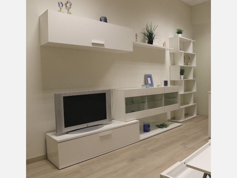 Foto de cliente de Estanteria Athena alta blanco brillo 80x192x24 cm