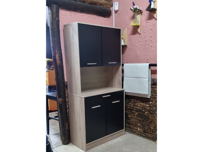 Foto de cliente de Armario cocina Dolce color roble y negro 83x177 cm