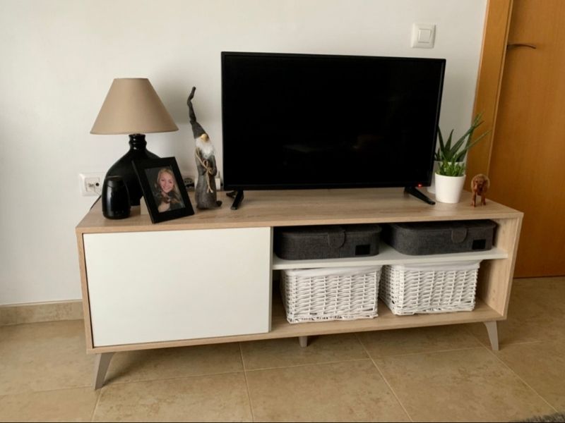 Foto de cliente de Pack salón Kikua Plus estilo nórdico roble y blanco artik