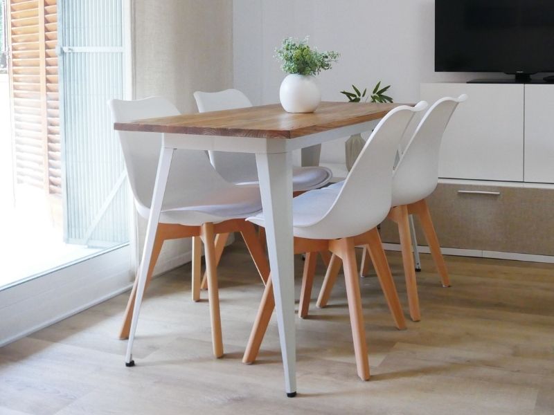 Foto de cliente de Silla Nordic blanca diseño nórdico