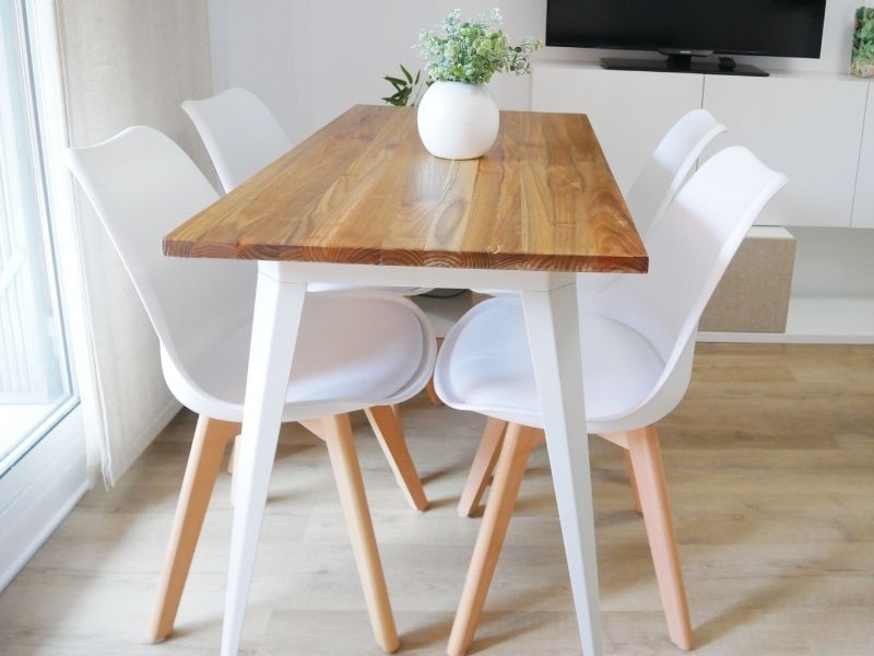Foto de cliente de Silla Nordic blanca diseño nórdico