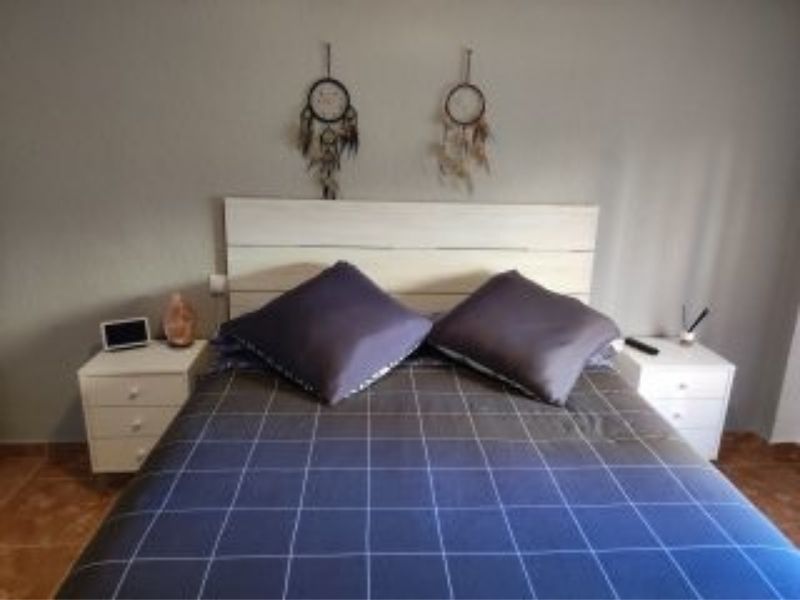 Foto de cliente de Cabecero de Cama con Mesita Sweet Blanco Mate y Blanco Velho 240 cm