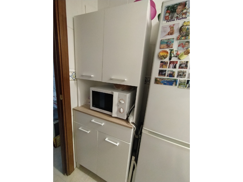 Foto de cliente de Mueble auxiliar cocina alto Yuka Blanco 72x186 cm