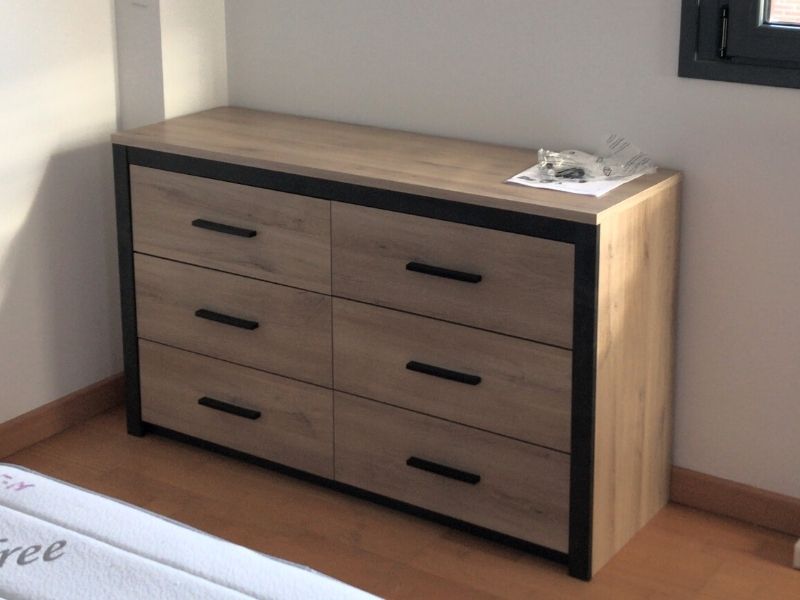 Foto de cliente de Cómoda Para Dormitorio Industrial Urano 129x77 cm