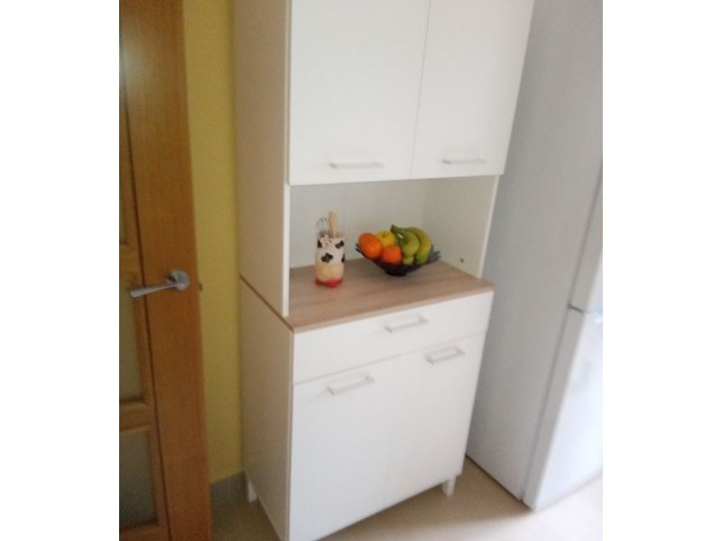 Foto de cliente de Mueble auxiliar cocina alto Yuka Blanco 72x186 cm