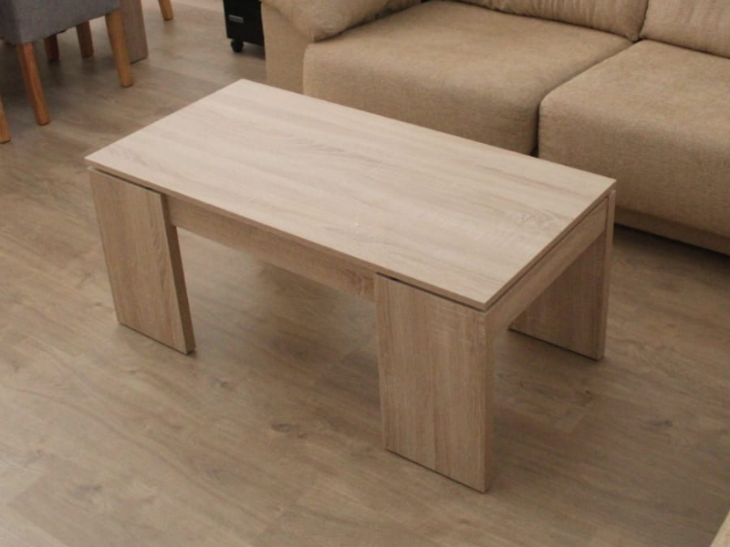 Foto de cliente de Pack muebles salón moderno roble canadian y blanco