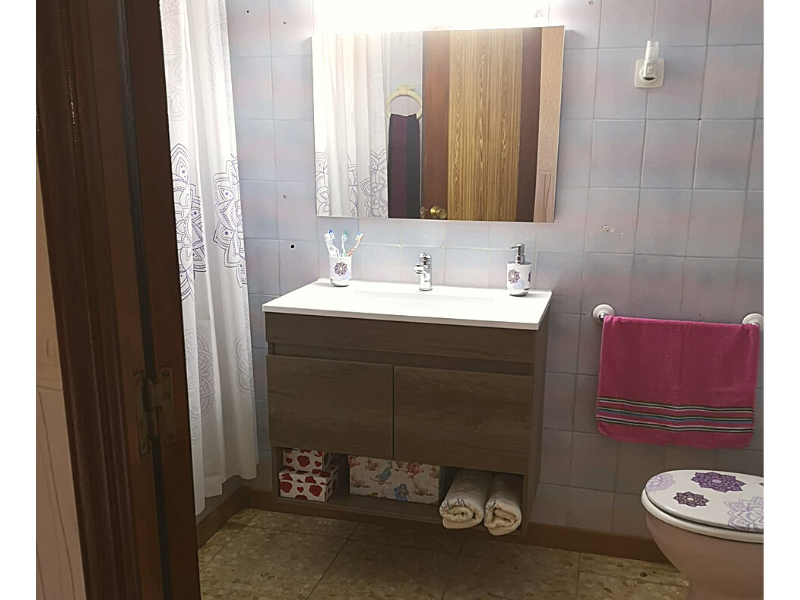 Foto de cliente de Mueble de Baño Pack y Armario Auxiliar Nordik (Incluye Lavabo y Espejo)
