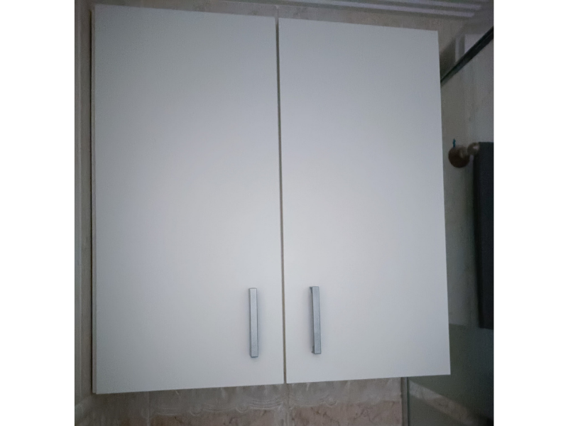 Foto de cliente de Armario Auxiliar Multiuso Montaje Suspendido Color Blanco 59x60 cm