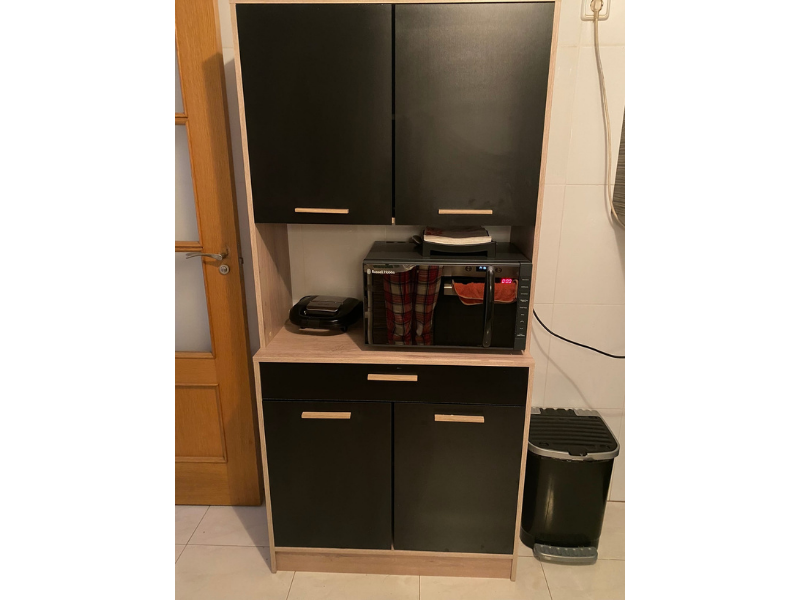 Foto de cliente de Armario cocina Dolce color roble y negro 83x177 cm