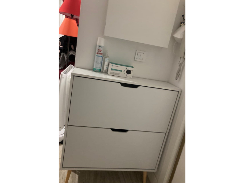Foto de cliente de Mueble Zapatero Recibidor Nórdico Fiano 2 Trampones 80 cm