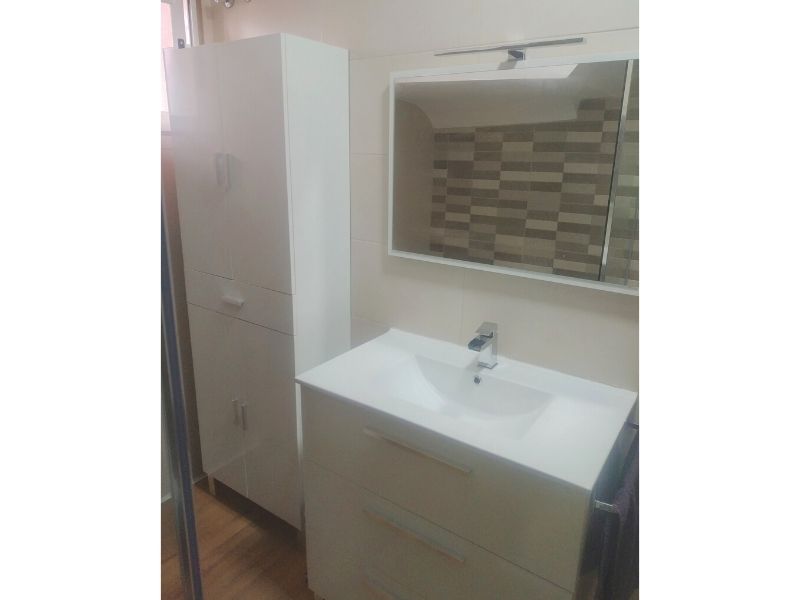 Foto de cliente de Mueble Auxiliar de Baño Galatea Blanco Brillo 60x182 cm