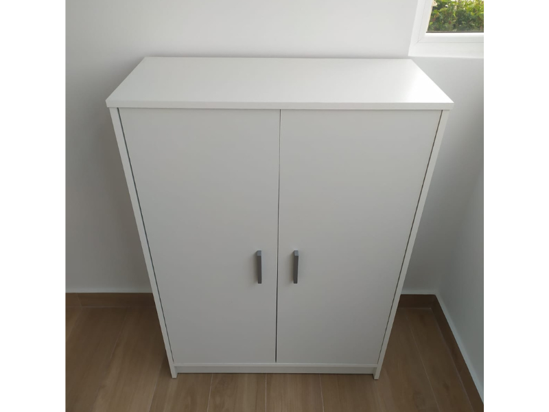 Foto de cliente de Mueble Zapatero Recibidor Armario Basic Blanco 6 Estantes 75 cm