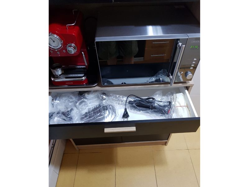 Foto de cliente de Armario cocina Dolce color roble y negro 83x177 cm