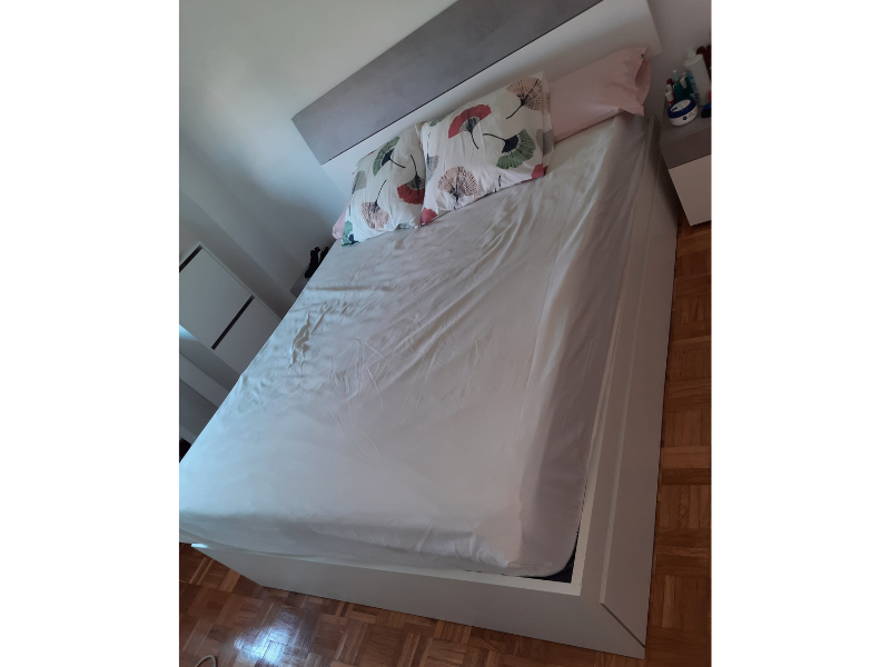 Foto de cliente de Dormitorio Matrimonio Estilo Industrial Pack Muebles Cemento y Blanco