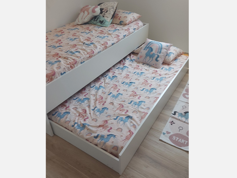 Foto de cliente de Cama Nido Tibet Dormitorio Juvenil Color Blanco Mate 90x190 cm