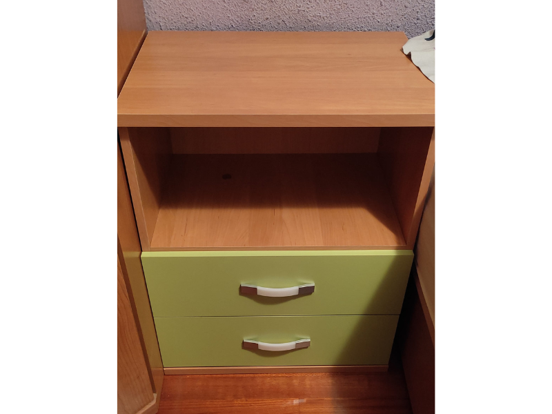 Foto de cliente de Sinfonier Juvenil Con Ruedas Color Cerezo Y Pistacho Vento 78x55 cm