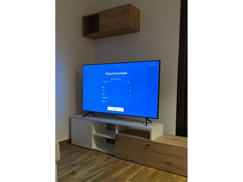 Foto de cliente de Mueble de salón Julia roble nodi y blanco artik 220 cm