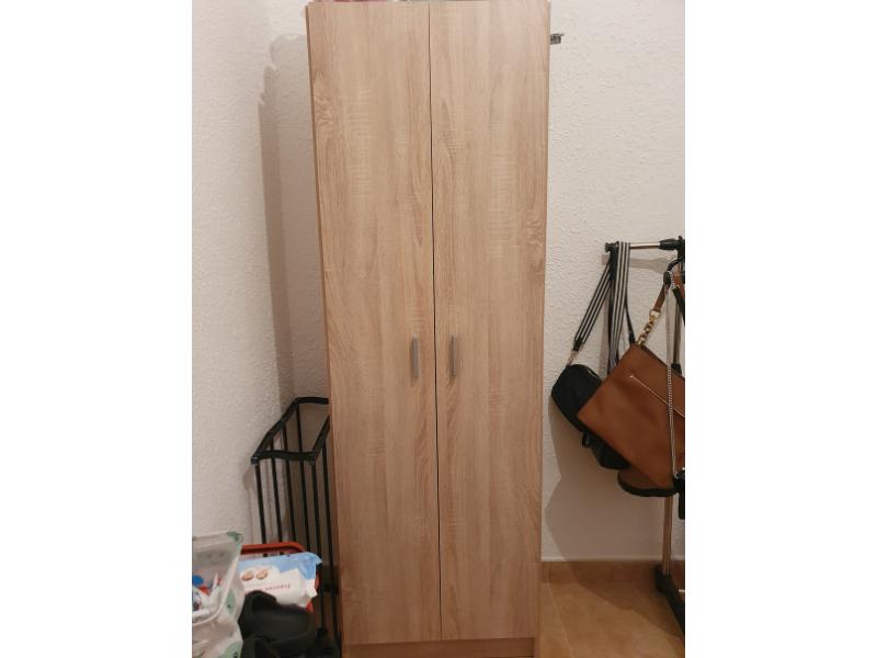 Foto de cliente de Mueble Zapatero Recibidor Armario Auxiliar 2 P Color Roble Canadian 59 cm